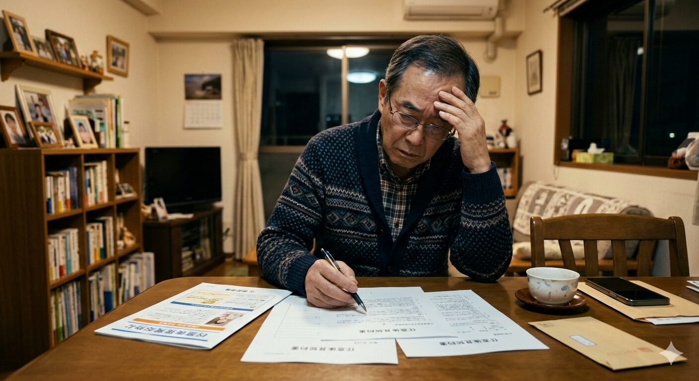 任意後見契約について悩む相続世代の日本人男性
