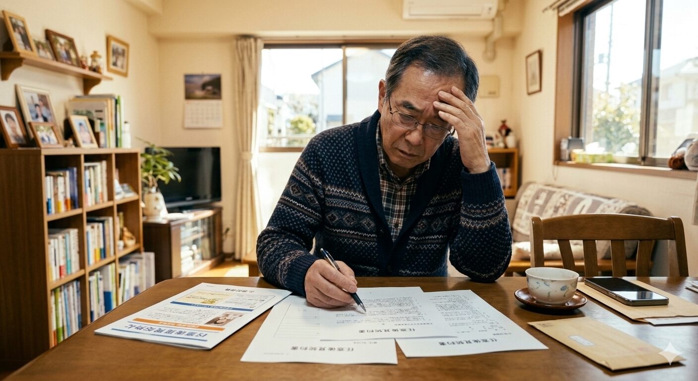 任意後見契約について悩む相続世代の日本人男性
