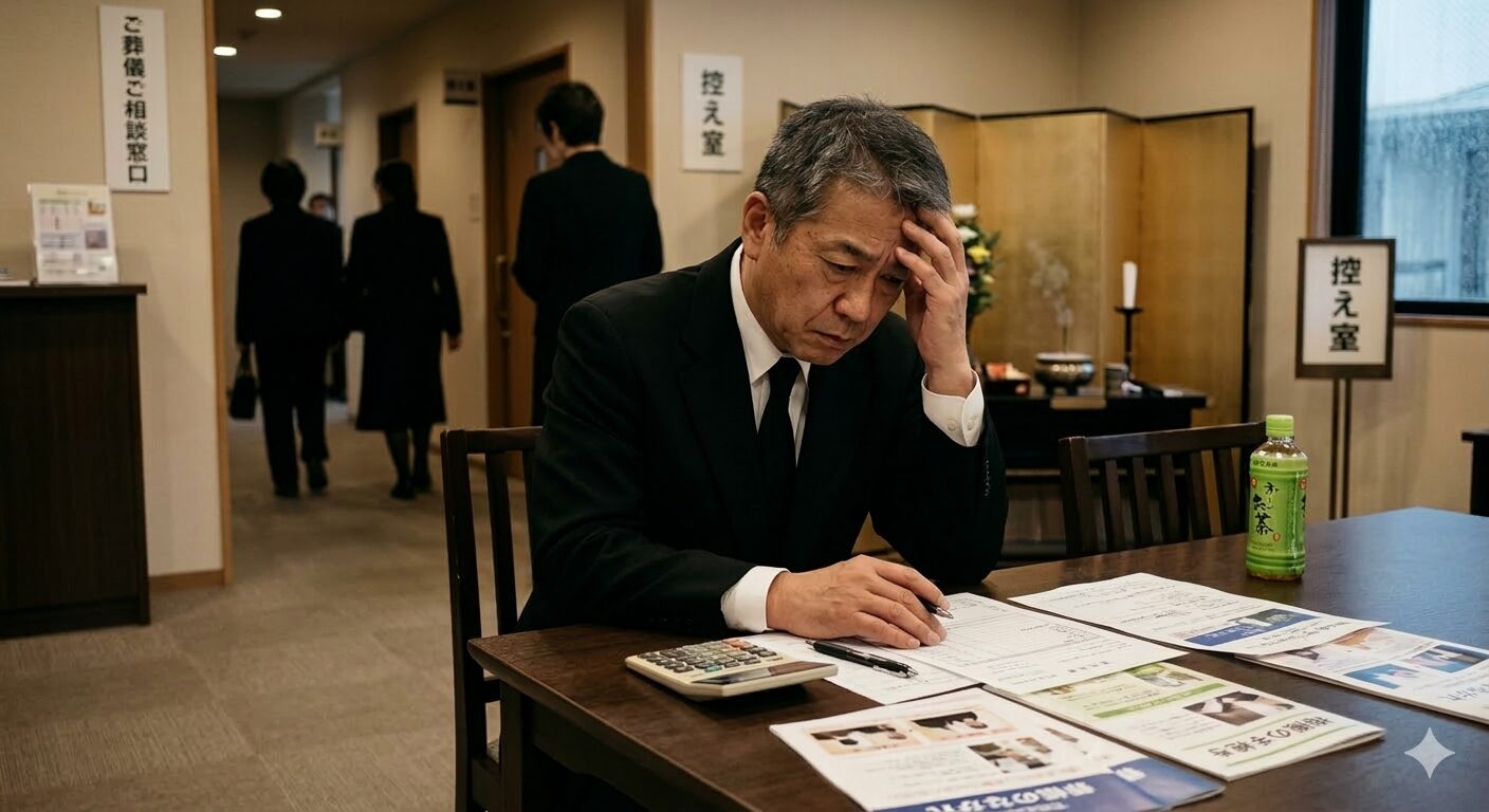 葬儀費用が高額で悩む相続世代の日本人男性